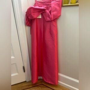 Carolina Herrera Blush Satin Gown